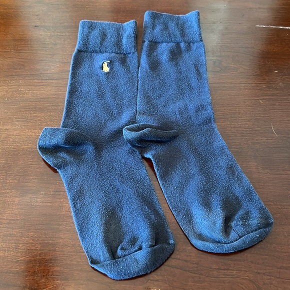 Navy Men’s Polo Dress Socks - Picture 2 of 2